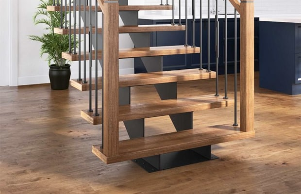 Kích thước mặt bậc cầu thang gỗ chuẩn tạo nên hệ cầu thang đẹp